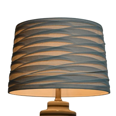 Linen Overlay Modified Drum Large Lamp Shade Ivory - Threshold™: Cotton-Polyester Blend, No Assembly Required 3 Linen Overlay Modified Drum Large Lamp Shade Ivory - Threshold™: Cotton-Polyester Blend, No Assembly Required