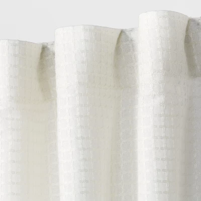 2pk 42"x36" Light Filtering Honeycomb Curtain Tiers White - Threshold™ 3 2pk 42"x36" Light Filtering Honeycomb Curtain Tiers White - Threshold™