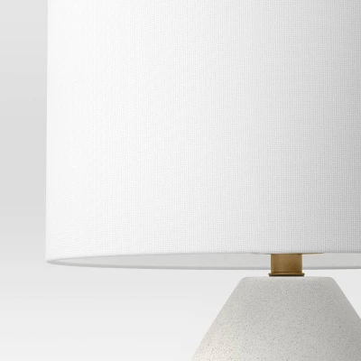20.5"x12.5" Modern Table Lamp Black/White - Threshold™: Ceramic Base, Linen Shade, UL Listed, No Assembly Required 5 20.5"x12.5" Modern Table Lamp Black/White - Threshold™: Ceramic Base, Linen Shade, UL Listed, No Assembly Required - Image 3