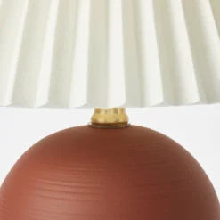 Oval Table Lamp With Pleated Shade (Includes LED Light Bulb) Red - Threshold™ Designed With Studio McGee -Home Decor Shop GUEST 520c752b cf1a 42cc a361 d3e8df348eab