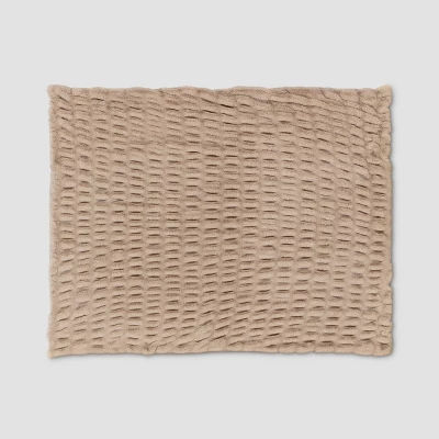 50"x60" Ruched Faux Rabbit Fur Throw Blanket - Threshold™ 3 50"x60" Ruched Faux Rabbit Fur Throw Blanket - Threshold™