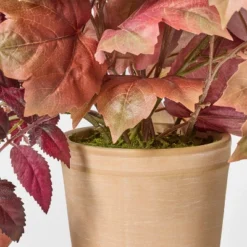 22" Mixed Fall Artificial Leaf Arrangement Red - Threshold™ Designed With Studio McGee 7 22" Mixed Fall Artificial Leaf Arrangement Red - Threshold™ Designed With Studio McGee -Home Decor Shop GUEST 60b938a2 881b 4d50 8192 019d28bd64ab