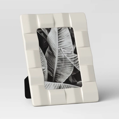 Stoneware Table Frame Matte Cream - Threshold™ 6 Stoneware Table Frame Matte Cream - Threshold™ - Image 4