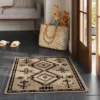 2'x3' Washable Woven Accent Rug Black/Tan - Threshold™ -Home Decor Shop GUEST 68ec4c11 ddb7 4cb0 9873 251b68212f82