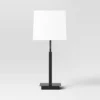 22.5"x7" Square Base Stick Lamp With USB Black - Threshold™: Modern Desk Lighting, ETL Listed, Linen Shade 1 22.5"x7" Square Base Stick Lamp With USB Black - Threshold™: Modern Desk Lighting, ETL Listed, Linen Shade -Home Decor Shop GUEST 99bd96c2 5c04 48e1 a47f f9258d0c1911