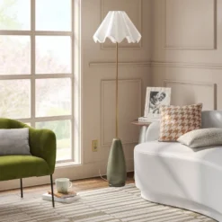 Wavy Shade Collection With Ceramic Base Floor Lamp - Threshold™ 8 Wavy Shade Collection With Ceramic Base Floor Lamp - Threshold™ -Home Decor Shop GUEST b0e64383 fa2a 49a7 99d5 dead584b7ec7