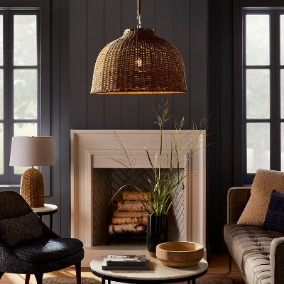 Large Seagrass Pendant Table Lamp Brown - Threshold™ Designed With Studio McGee 4 Large Seagrass Pendant Table Lamp Brown - Threshold™ Designed With Studio McGee - Image 2