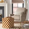 Checkerboard Pouf Mustard/Cream - Threshold™ -Home Decor Shop GUEST c00fc76e 5020 4659 99af b087aafdfb2a