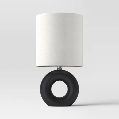 Abstract Ceramic Mini Table Lamp Black - Threshold™ 6 Abstract Ceramic Mini Table Lamp Black - Threshold™ - Image 4