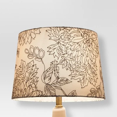 Toile Stitch Lamp Shade Shell - Threshold™: Linen Drum Slip Uno Fitter For Small Lamp Bases 3 Toile Stitch Lamp Shade Shell - Threshold™: Linen Drum Slip Uno Fitter For Small Lamp Bases